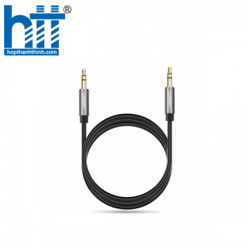 UGREEN 10732 0.5M MÀU ĐEN CÁP ÂM THANH 2 ĐẦU 3.5MM DƯƠNG DÂY TRÒN TPE CAO CẤP AV119
