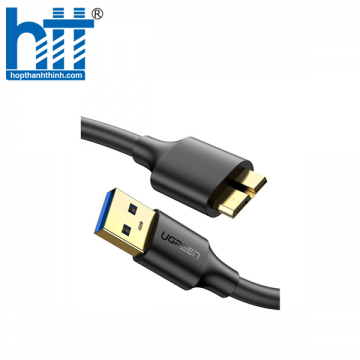 Ugreen 10840 0.5M màu Đen Cáp USB 3.0 sang MICRO USB 3.0 cho ổ cứng US130 20010840