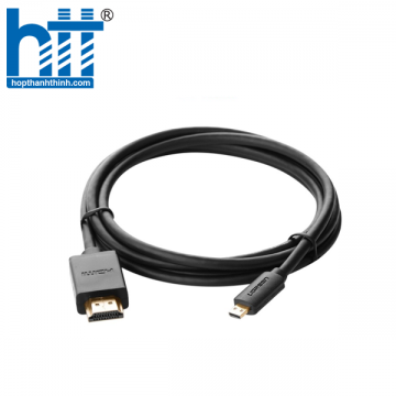 Ugreen 30103 2M màu Đen Cáp chuyển đổi Micro HDMI sang HDMI thuần đồng HD127 20030103