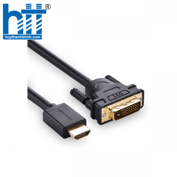 Ugreen 30116 1M màu Đen Cáp chuyển đổi HDMI sang DVI 24 + 1 thuần đồng HD106 20030116