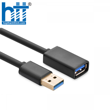 Ugreen 30126 1.5M màu Đen Cáp tín hiệu nối dài USB 3.0 cao cấp US129 20030126
