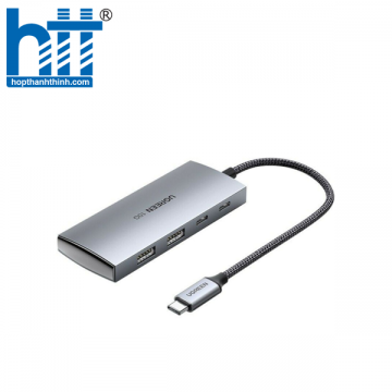 Ugreen 30758 10G 20CM Màu Xám Bộ chuyển USB-C sang 2 × USB 3.1 + 2 × USB-C 3.1 gen2 CM480 20030758