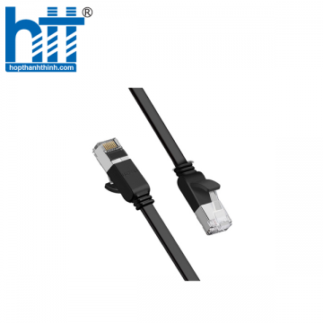 Ugreen 50185 2M màu Đen Cáp mạng LAN CAT 6 UTP dây dẹp NW101 20050185