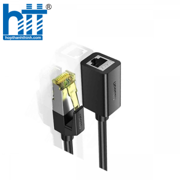 Ugreen 80410 0.5M Màu Đen OD6.5mm Cáp Cat7 nối dài dài 0.5M NW148 20080410