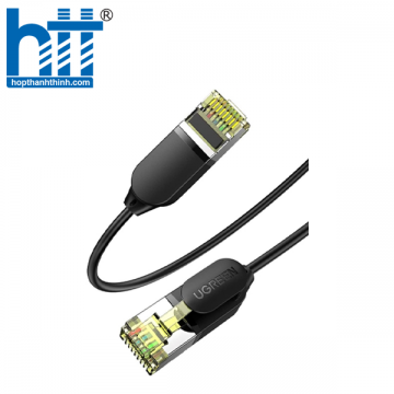Ugreen 80414 0.5M 10Gbps màu đen cáp mạng CAT7 siêu mỏng nhỏ 0.38mm NW149 20080414