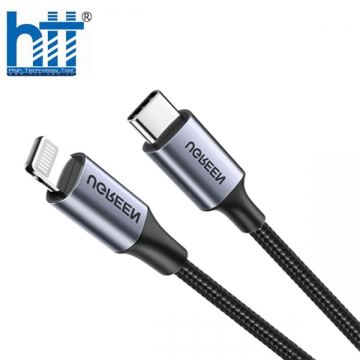 Cáp sạc, dữ liệu USB Type-C to Lightning dài 2M chuẩn MFI Apple, sạc nhanh 3A Ugreen 60761