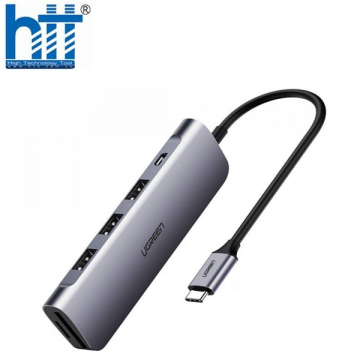 Bộ chuyển Đổi Type C Sang HDMI + USB 3.0*2 + SD/TF + PD Ugreen 70411