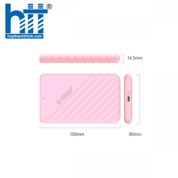 HỘP BOX ĐỰNG Ổ CỨNG 2,5 INCH USB-C ORICO 25PW1-C3-PK-EP MÀU HỒNG