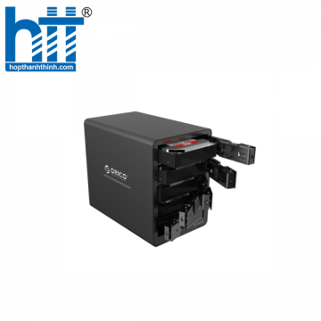 HỘP ĐỰNG 5 Ổ CỨNG ORICO 9558U3-BK ĐEN (TƯƠNG THÍCH 3.5 INCH VÀ 2.5 INCH)