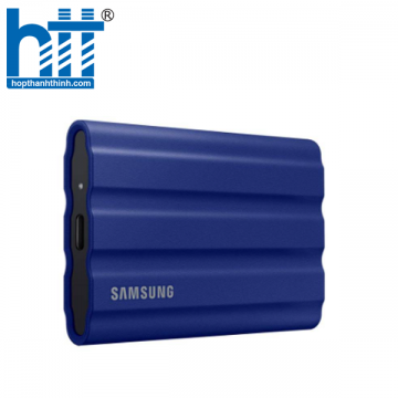 Ổ cứng SSD Samsung T7 Shield 1TB USB 3.2 Gen 2, Blue, Up to 1,050MB/s (MU-PE1T0R/WW)