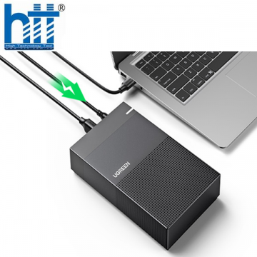 Hộp đựng ổ cứng Ugreen 70337 USB 3.0 3.5 inch EU kèm nguồn 12V2A