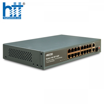 APTEK SF1163P - Switch PoE 16 cổng unmanged