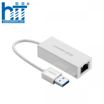 Cáp chuyển USB 3.0 to Lan hỗ trợ 10/100/1000 Mbps chính hãng Ugreen UG-20255