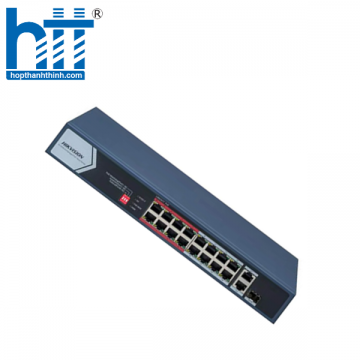 Switch mạng thông minh 16 cổng PoE HIKVISION DS-3E1318P-EI/M