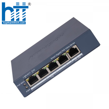 Switch mạng thông minh 4 cổng PoE Gigabit Hikvision DS-3E1505P-EI/M