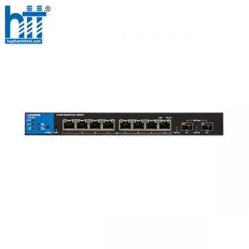 Switch Linksys LGS310MPC-EU (8 cổng 1G PoE RJ45 + 2 cổng quang 1G SFP)