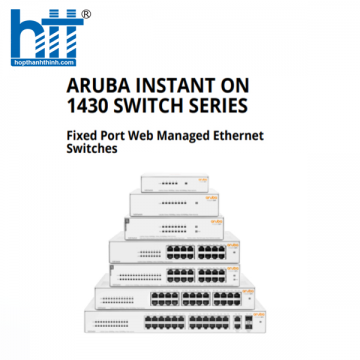 Switch Aruba Instant On 1430 16G R8R47A (Gigabit (1000Mbps)/ 16 Cổng/ Vỏ Thép)