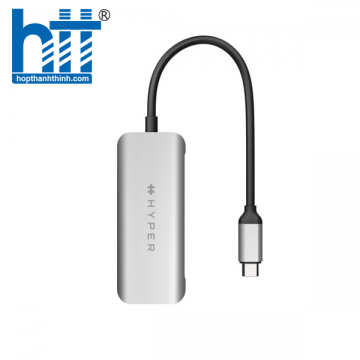 CỔNG CHUYỂN HYPERDRIVE FOR MACBOOK/PC/IPHONE 15 HDMI 4K60HZ 4-IN-1 USB-C HUB (HD41)