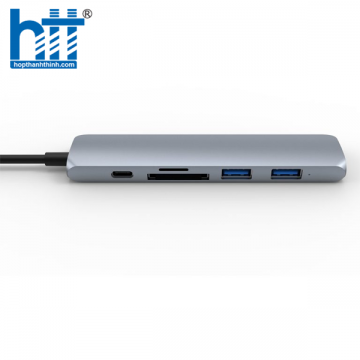 CỔNG CHUYỂN HYPERDRIVE BAR 6 IN 1 USB-C HUB FOR MACBOOK, SURFACE, PC/IPHONE 15 – HD22E
