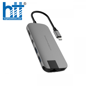 CỔNG CHUYỂN HYPERDRIVE SLIM 8 IN 1 USB-C HUB FOR MACBOOK, IPAD, SURFACE, PC /IPHONE 15 HD247B