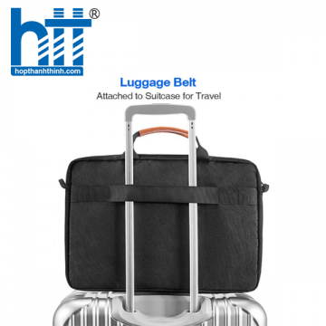 TÚI XÁCH TOMTOC (USA) BRIEFCASE FOR MACBOOK 15″16″, ULTRABOOK 15″ BLACK – A50-E01D