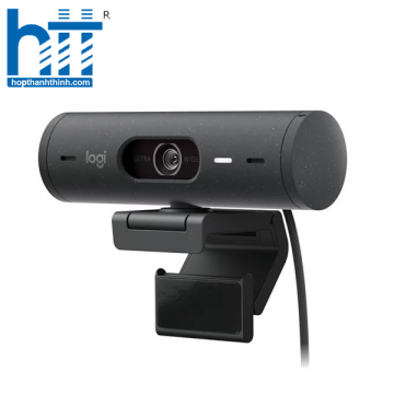 Webcam Logitech Brio 500 1080p full HD (Màu đen)