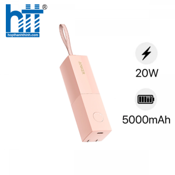 Pin Dự Phòng Anker 511 PowerCore Fusion 5000 - A1633 (Series 5) Pink