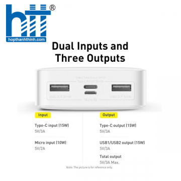 Sạc dự phòng Baseus Bipow Digital Display 20000mAh 15W LVA002-2W-15 (PPDML-J02)