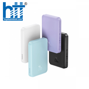 Sạc dự phòng Baseus Magnetic Mini Air Wireless 10000mAh 20W Type C - Nebula Purple LVB031-1V-20 (P10059001513-00)