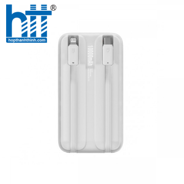 Sạc dự phòng Baseus Comet Series Dual-Cable 10000mAh 22.5W White LVA023-1W-22 (PPMD020002)