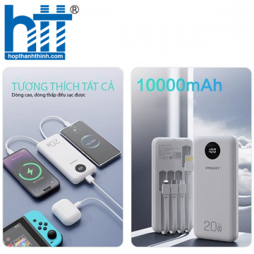 Sạc dự phòng PISEN QUICK PowerFo Library 10000mAh (Led) 20W TS-D329