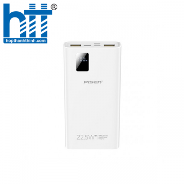 Sạc dự phòng PISEN QUICK Digital 123-B 10000mAh 22.5W CY-DY01 (White)