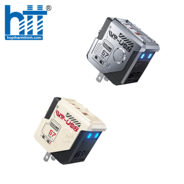 Cốc Sạc Nhanh WP-U08 Navigator Series GaN Charger 67W (Chân cắm dẹp US) WHITE