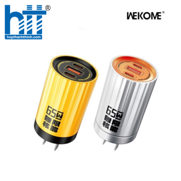 Cốc Sac Nhanh Wekome WP-U01 Mecha Series Energy Bar GaN Charger 65W SILVER