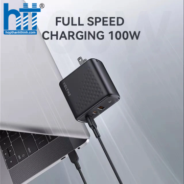 Cốc Sạc Nhanh Voltme Revo 100 Triple-Port PD 100W Wall Charger with GaN Tech ( 2 Type-C + USB) V2074