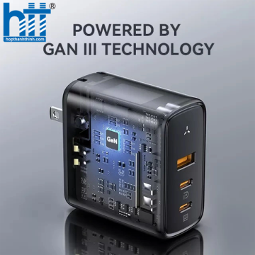 Cốc Sạc Nhanh Voltme Revo 100 Triple-Port PD 100W Wall Charger with GaN Tech ( 2 Type-C + USB) V2073