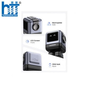 Củ sạc nhanh Robot GaN Nexode RG 65W Ugreen 15570