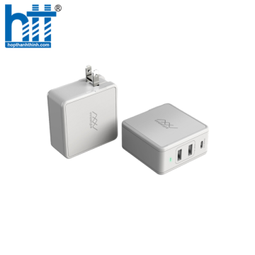 SẠC ĐA CỔNG MACBOOK INNOSTYLE GOMAX PLUS 73W (USB-C PD 61W + 2*USB A SMART AI)-IC73-3PD White