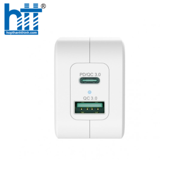 Cốc sạc nhanh Innostyle Minigo Pro III Dual PD/QC3.0 20W White (IC20-2PDWHI)
