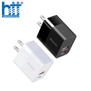 Cốc Sạc Nhanh Mcdodo 20W PD+QC Charger (USB + Type-C) CH-1311 White