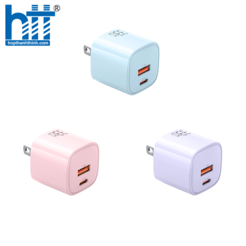 Cốc Sạc Nhanh Mcdodo Nano Series 33W PD+QC Dual Port Charger (Chân cắm dẹp US, USB Type-C) CH-6512