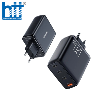 Cốc Sạc Nhanh Mcdodo Convergence Series 120W GaN 4-Port Fast Charger Set (Kèm cáp C to C 2m, 100W, 3 TypeC + USB) CH-0771