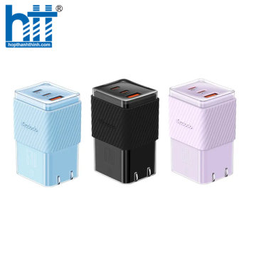 Cốc Sạc Nhanh Mcdodo 67W Dichromatic GaN 5 Mini Fast Charger (Chân cắm dẹp US, 2 TypeC + USB) CH-1481