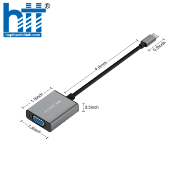 Bộ chuyển đổi USB-C sang VGA Lention CU108V