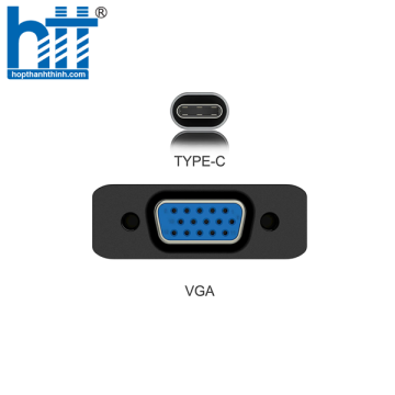 Bộ chuyển đổi USB-C sang VGA Lention CU108V