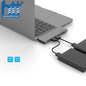 Bộ chuyển đổi USB-C 7 trong 1 Lention CS64THCR