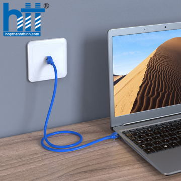 DÂY MẠNG CAT5E UTP LENTION LAN-5E02 DÀI 2M (XANH)