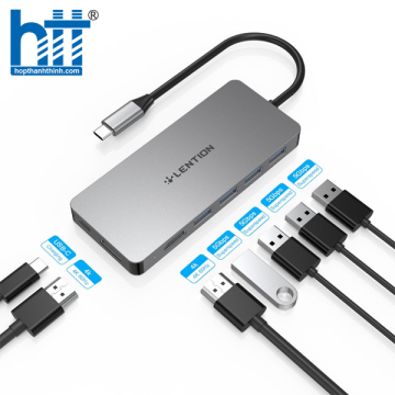 Bộ chuyển đổi USB-C 7 trong 1 Lention C45H