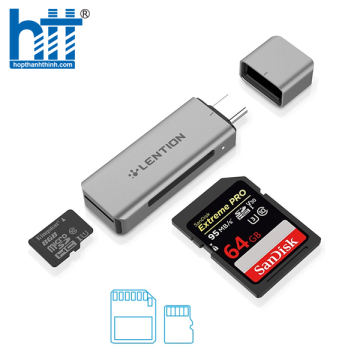 Đầu đọc thẻ USB-C Lention C7