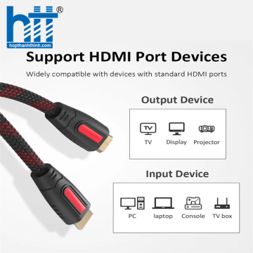 Dây Cáp HDMI 4K30Hz Lention HH20-P1-10M dài 10M 